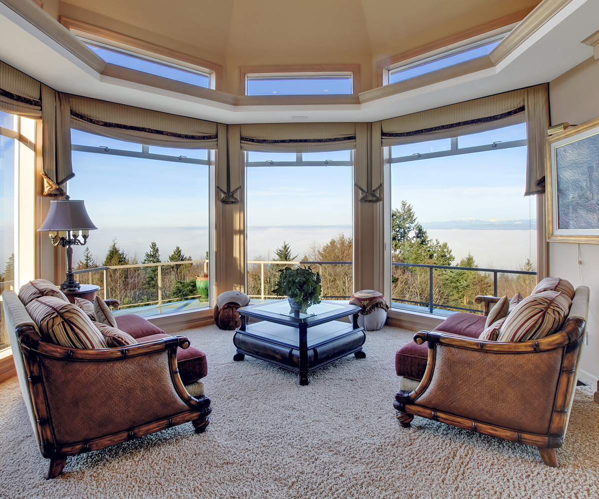 Vacuum cleaning a carpet